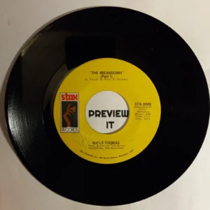 RUFUS THOMAS 45 RPM 7" RECORD - THE BREAKDOWN (PART I & 2) - STAX 1971